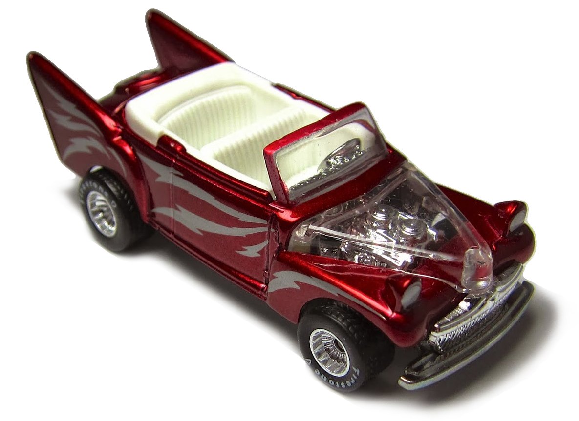 Grease Hot Wheels Set - Red & White 2 Car Retro Entertainment Die